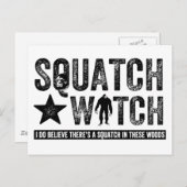 Squatch Watch - Ich glaube Postkarte (Vorne/Hinten)