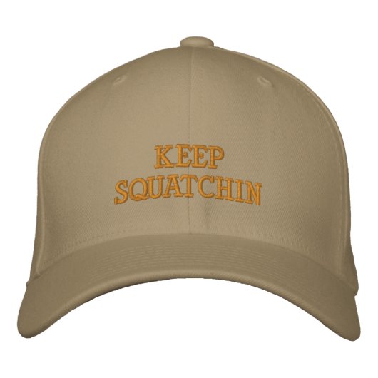 Squatchin-Hut behalten Bestickte Kappe (Vorderseite)