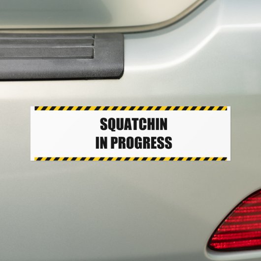 Squatchin laufend autoaufkleber (Auf Auto)