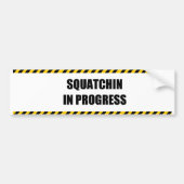 Squatchin laufend autoaufkleber (Vorne)
