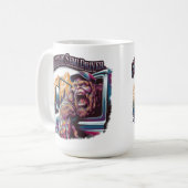 Squatchin' On the Road - Bigfoot Sattelschlepper Kaffeetasse (Vorderseite Links)
