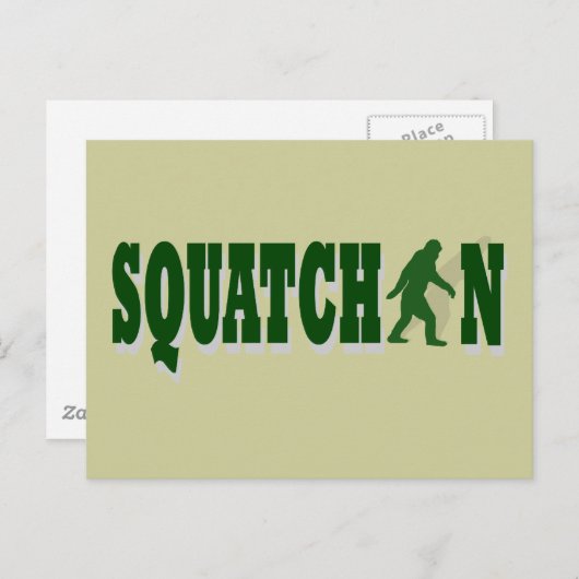 Squatchin Postkarte (Vorne/Hinten)