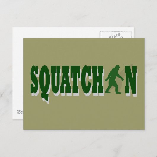 Squatchin Postkarte (Vorne/Hinten)
