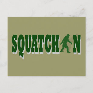 Squatchin Postkarte