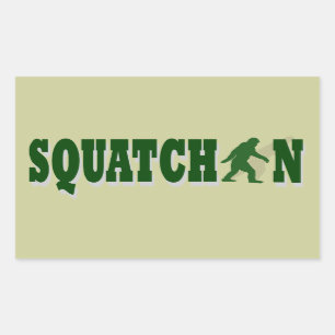 Squatchin Rechteckiger Aufkleber
