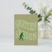 Squatchin-Saison Postkarte (Stehend Vorderseite)