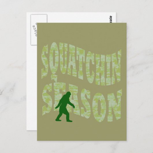 Squatchin-Saison Postkarte (Vorne/Hinten)