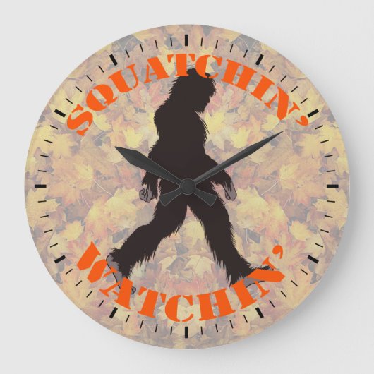 Squatchin sieht zwei große wanduhr (Vorderseite)