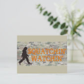 Squatchin sieht zwei postkarte (Stehend Vorderseite)