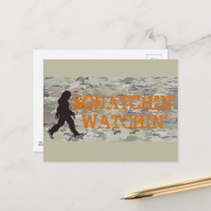 Squatchin sieht zwei postkarte