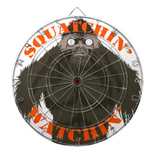 Squatchin' Watchin' Bigfoot Liebe Dartscheibe