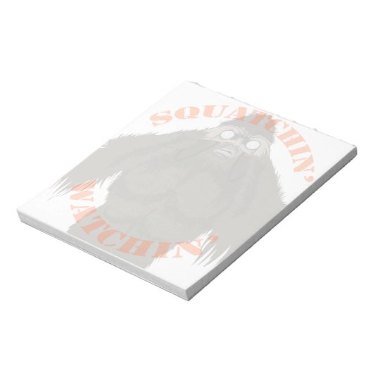 Squatchin' Watchin' Bigfoot Liebe Note Pad Notizblock (Rotiert)