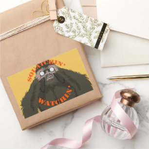 Squatchin' Watchin' Bigfoot Liebe Rechteckiger Aufkleber