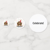 Squatchy Birthday Niedlich Sasquatch Konfetti (Rückseiten)