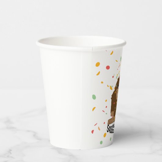 Squatchy Birthday Paper Cup Pappbecher (Rechts)
