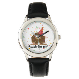Squatchy New Year Armbanduhr