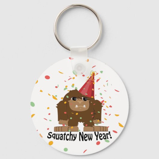 Squatchy New Year Schlüsselanhänger (Vorderseite)