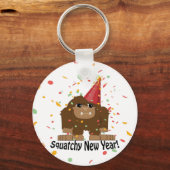 Squatchy New Year Schlüsselanhänger (Vorderseite)