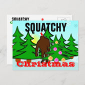 Squatchy WeihnachtenSquatch Postkarte (Vorne/Hinten)