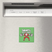 Squats, Milch und Cookies - Weihnachtsmann Magnet (In Situ (Geschirrspüler))