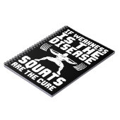 SQUATS SIND DIE KURZE - Workout-Motivierend Notizblock (Linke Seite)