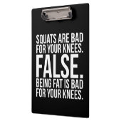 Squats sind schlecht für deine Knie? faux. Fett is Klemmbrett (Links)