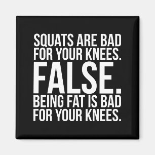 Squats sind schlecht für deine Knie? faux. Fett is Magnet