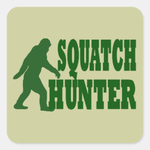 Squatter-Jäger Quadratischer Aufkleber