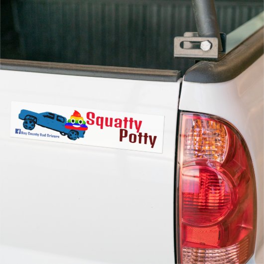 Squatty Potty Autoaufkleber (Auf Lkw)