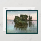 Squaw Island, Canandaigua Lake, NY Vintag Postkarte (Vorne/Hinten)