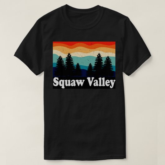Squaw Valley California Retro T-Shirt (Design vorne)