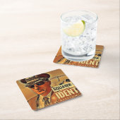 Squawa-Untersetzer Rechteckiger Pappuntersetzer (Vor Ort)