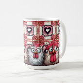 "Squawk and Joy Chicken" B Mug Kaffeetasse (VorderseiteRechts)