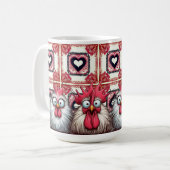 "Squawk and Joy Chicken" B Mug Kaffeetasse (Vorderseite Links)