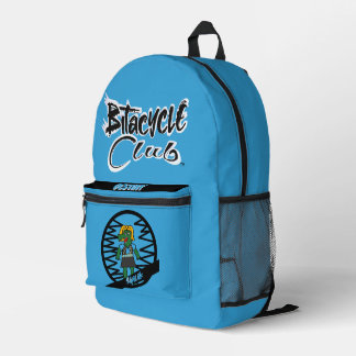 Squeak Blue Black Bedruckter Rucksack