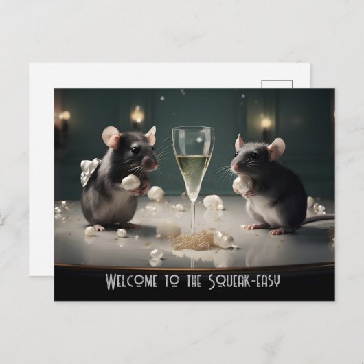 Squeak Easy Postkarte (Vorne/Hinten)