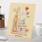 Squeak-ing Into A New Adventure Pedestal Sign Sockelschild (In Situ)