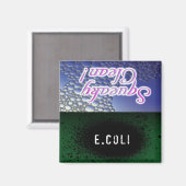 Squeaky Clean/E.Coli Geschirrspüler Magnet (Vorderseite/Rückseite)