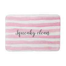 Squeaky Clean rosa Streifen Aquarellmatte
