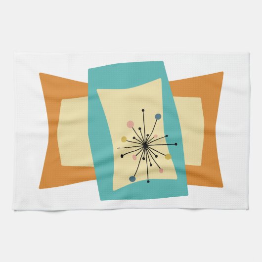 Squeeeeeeeeeeze Rectangle Mitte Jahrhundert Modern Geschirrtuch (Horizontal)