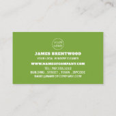 Squeegee, Fensterreiniger, Reinigungsservice Visitenkarte (Rückseite)