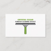 Squeegee, Fensterreiniger, Reinigungsservice Visitenkarte (Vorderseite)