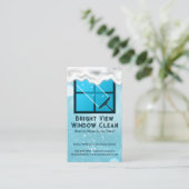 Squeegee | Fensterreinigung | Seifenblasen Visitenkarte (Stehend Vorderseite)