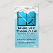 Squeegee | Fensterreinigung | Seifenblasen Visitenkarte (Vorderseite)