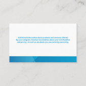 Squeegee Logo | Fensterscheiben Visitenkarte (Rückseite)