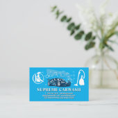 Squeegee | Sprühreinigung | Vakuum | Carwash Visitenkarte (Stehend Vorderseite)