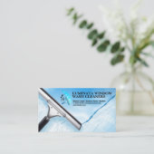 Squeegee-Waschfenster Visitenkarte (Stehend Vorderseite)