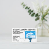 Squeegee-Zuhause-Logo | Seifenblasen Visitenkarte (Stehend Vorderseite)