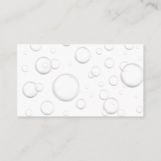 Squeegee-Zuhause-Logo | Seifenblasen Visitenkarte (Rückseite)