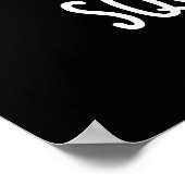 Squeekherzen Funny Mouse Sweetheart Pun Dark BG Poster (Ecke)